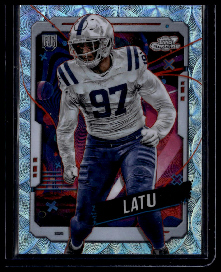 2024 Topps Chrome Cosmic #142 Laiatu Latu Nucleus Refractors