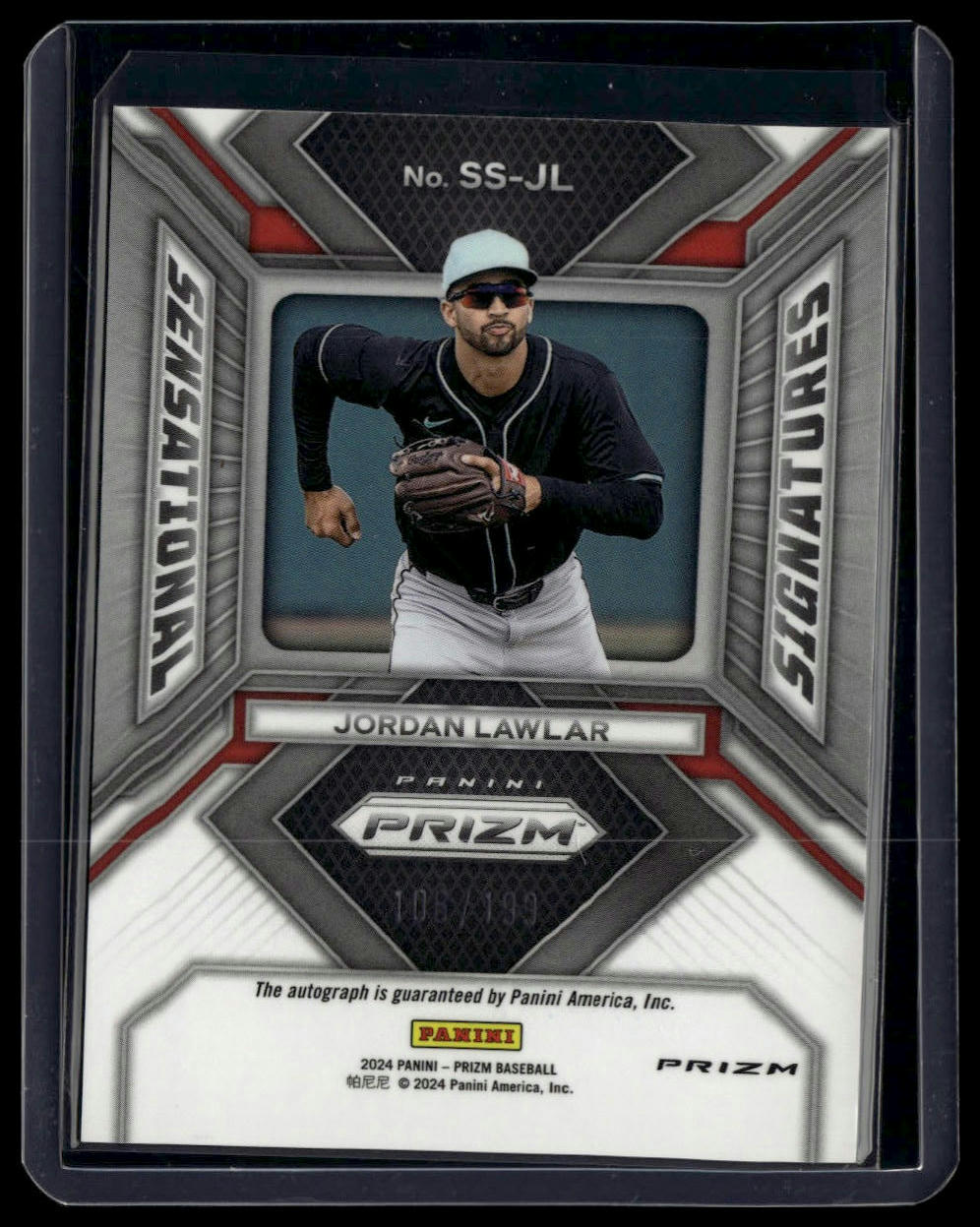 2024 Panini Prizm #SS-JL Jordan Lawlar Sensational Signatures Pulsar /199