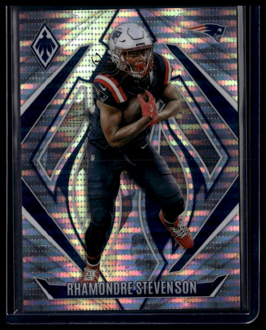 2024 Panini Phoenix #124 Rhamondre Stevenson Pulsar #/200