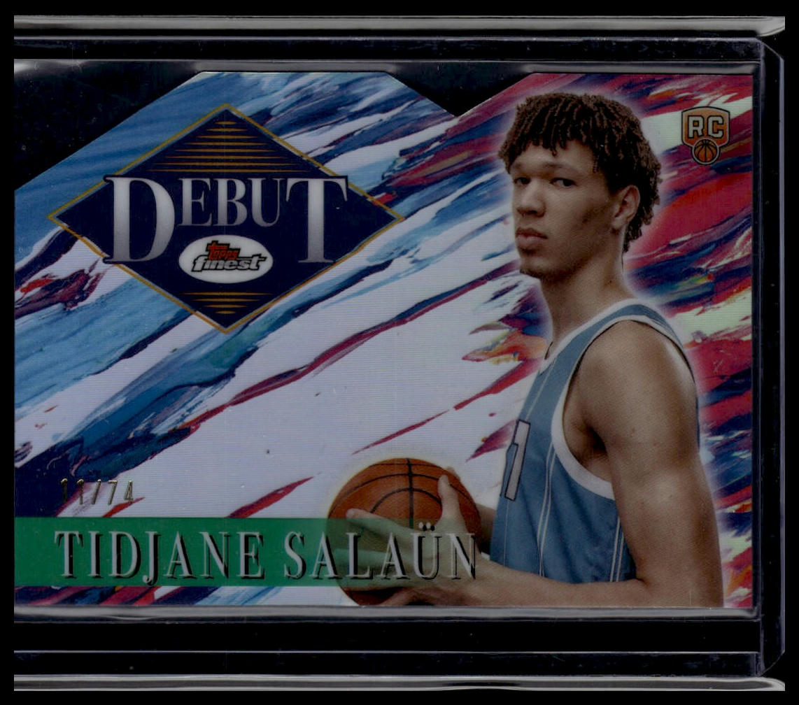 2024-25 Finest #D-7 Tidjane Salaün Debut Refractors Die Cut #/74