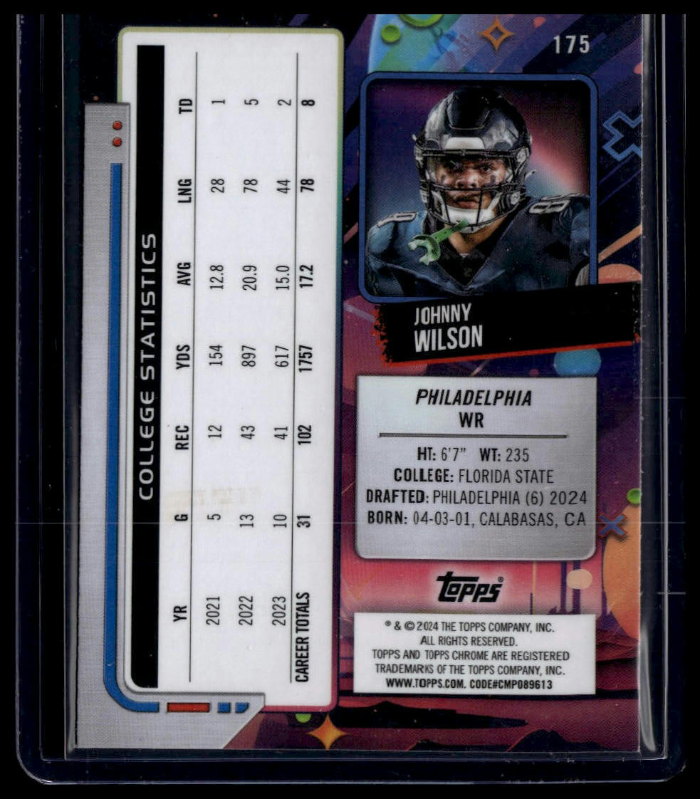 2024 Topps Chrome Cosmic #175 Johnny Wilson