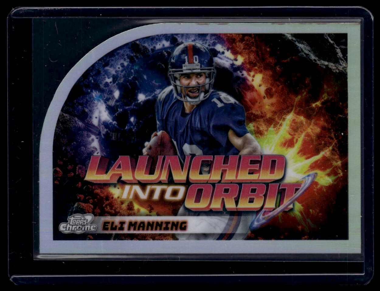 2024 Topps Chrome Cosmic #LIO-24 Eli Manning Launched Into Orbit