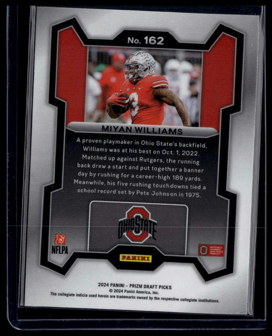 2024 Panini Prizm Draft Picks #162 Miyan Williams