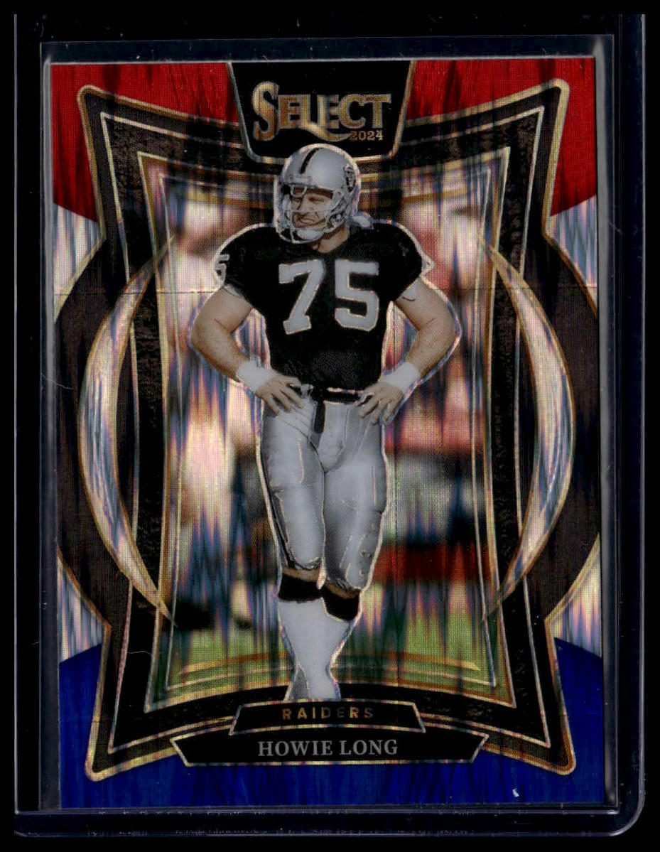 2024 Panini Select #60 Howie Long Red & Blue Prizm Shock