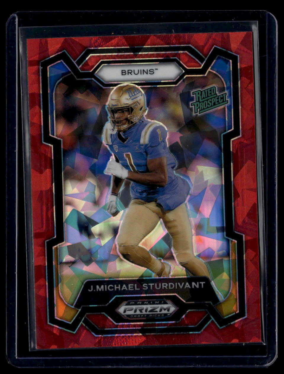 2024 Panini Prizm Draft Picks #195 J. Michael Sturdivant Red Ice
