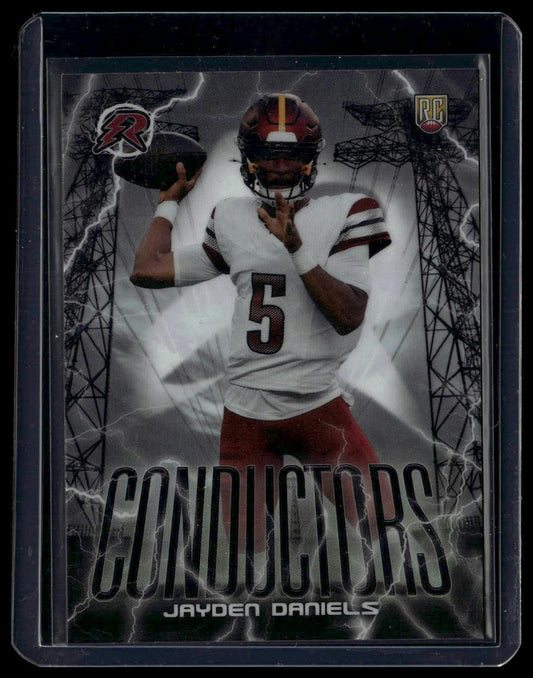 2024 Topps Resurgence #C-6 Jayden Daniels Conductors Refractor
