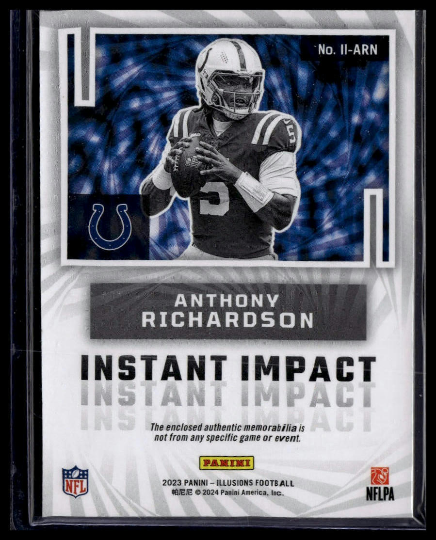 2023 Panini Illusions #II-ARN Anthony Richardson Instant Impact