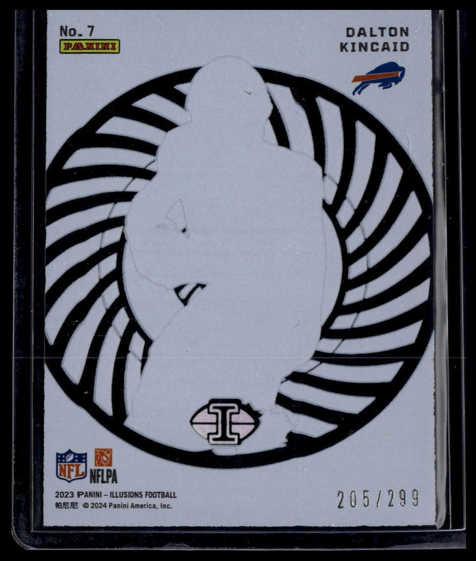 2023 Panini Illusions #7 Dalton Kincaid Mystique Light Blue #/299