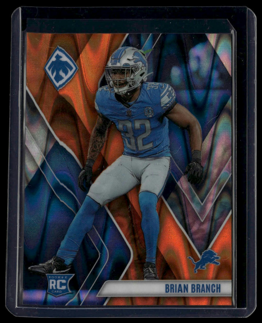 2023 Panini Phoenix #163 Brian Branch Orange Seismic #/99