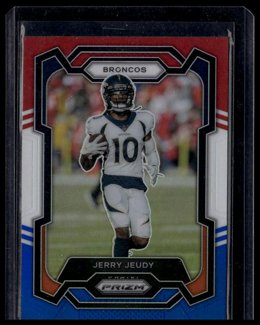 2023 Panini Prizm #87 Jerry Jeudy Red White and Blue