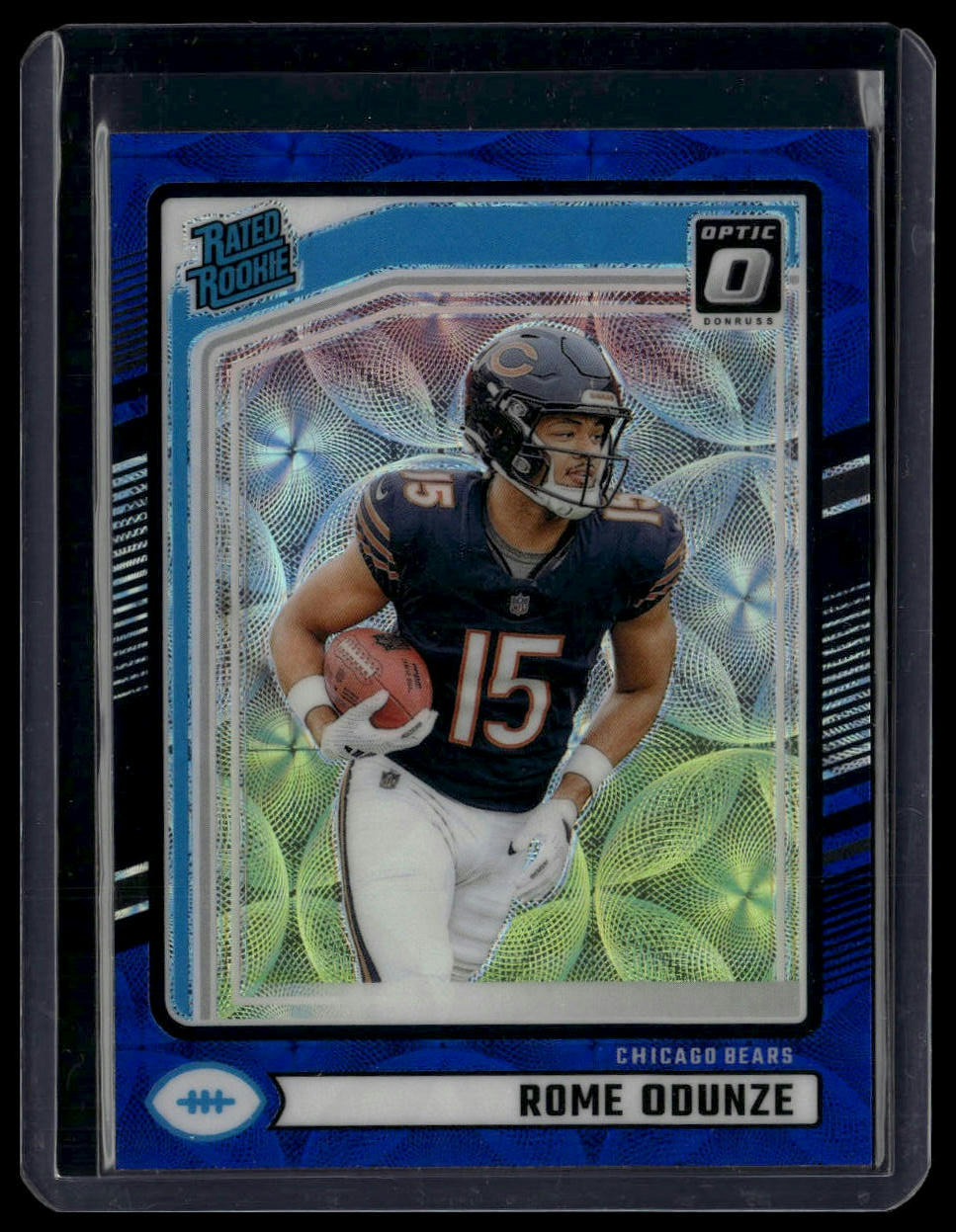 2024 Donruss #309 Rome Odunze Optic Rated Rookies Preview Blue Scope