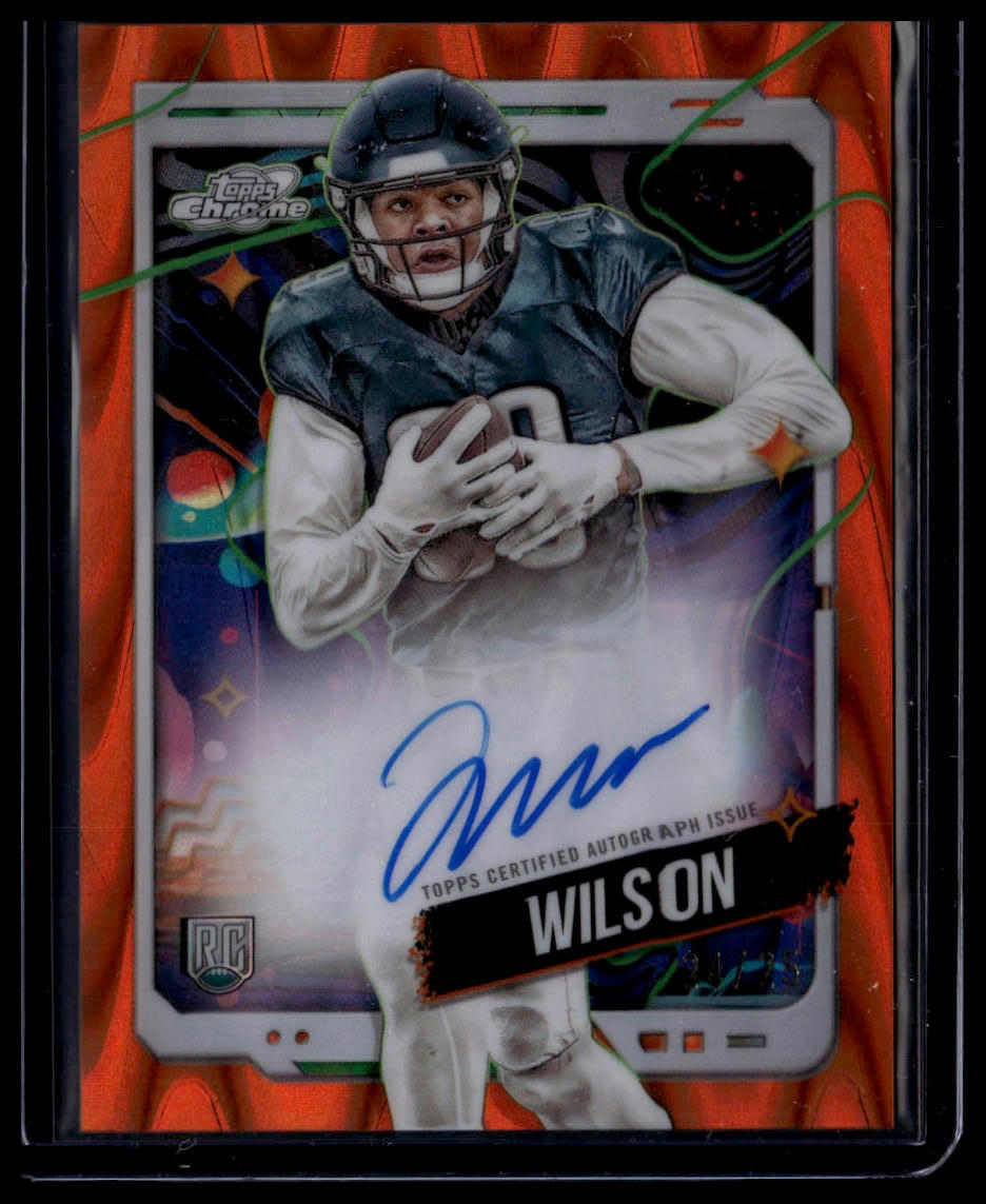 2024 Topps Chrome Cosmic #CCA-JWI Johnny Wilson Autographs Orange Refractors /25