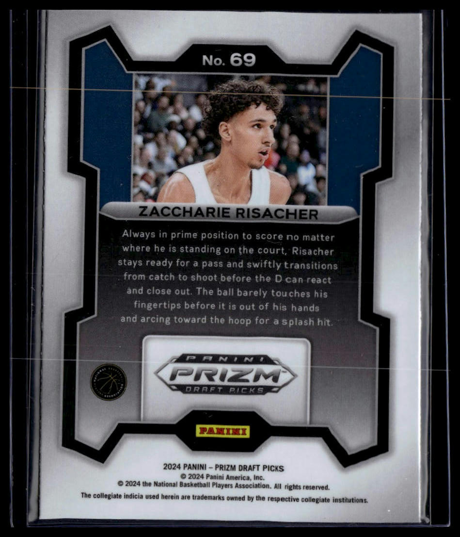 2024 Panini Prizm Draft Picks #69 Zaccharie Risacher