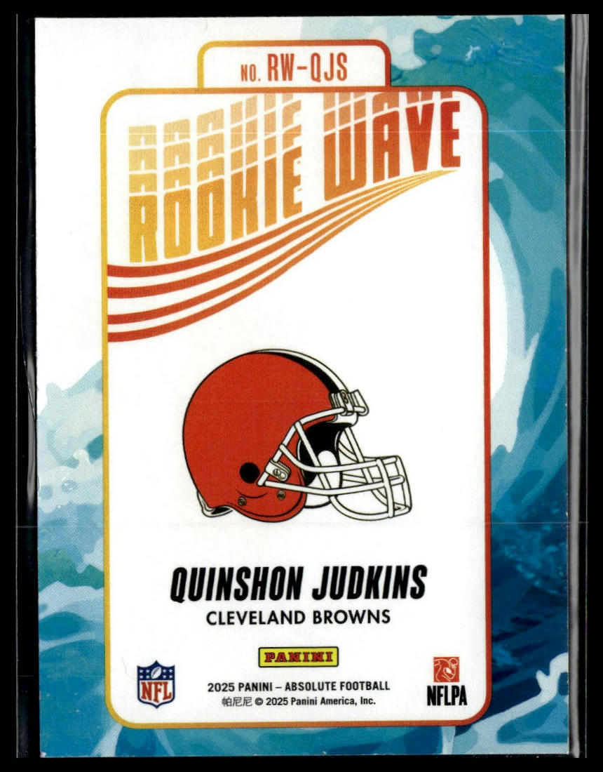 2025 Panini Absolute #RW-QJS Quinshon Judkins Rookie Wave