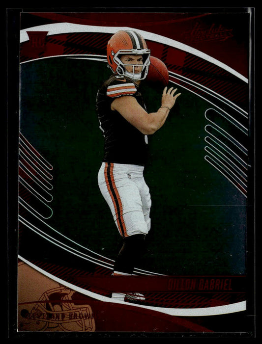2025 Panini Absolute #117 Dillon Gabriel Red & Green