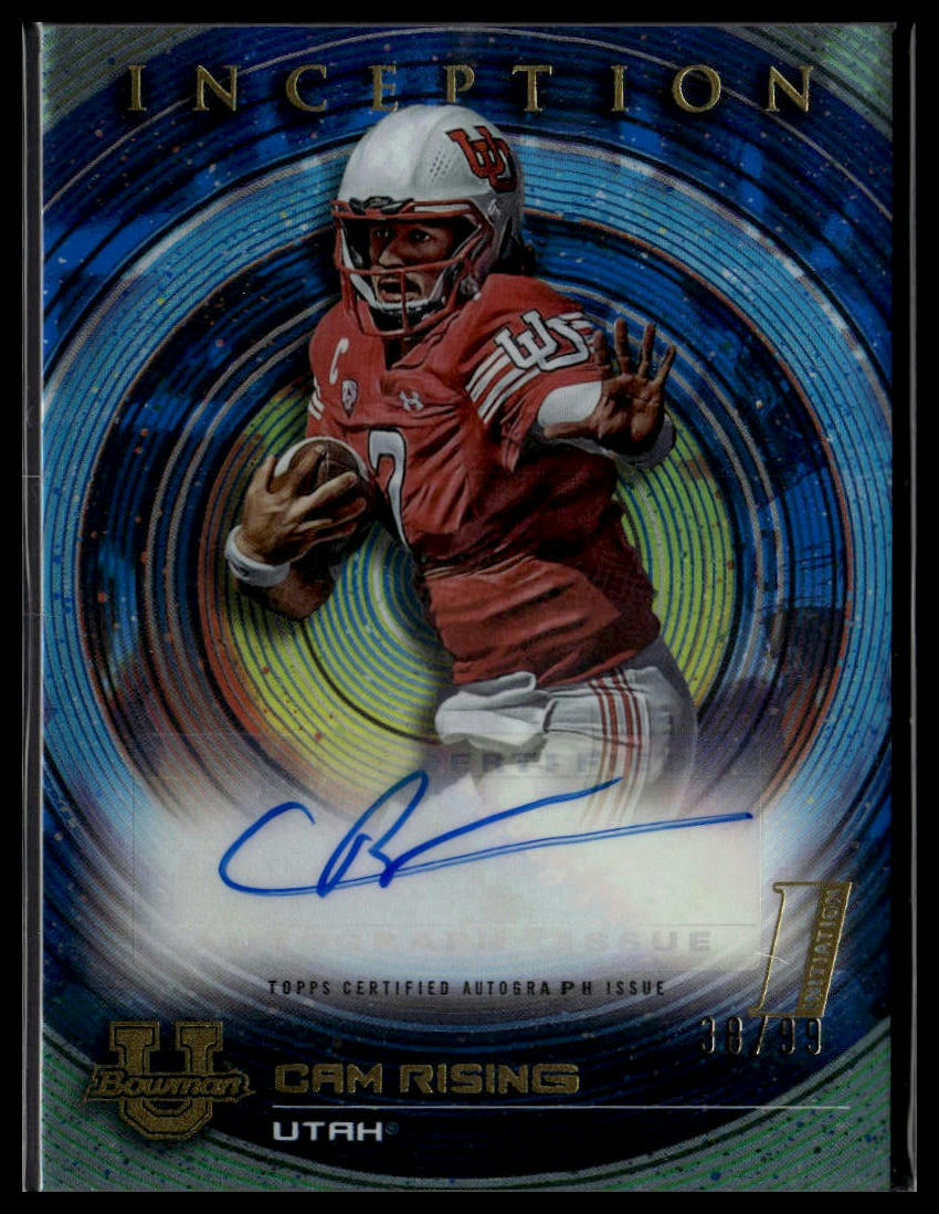 2022-23 Bowman U Inception #BIA-CR Cam Rising Autographs Blue Foil /99