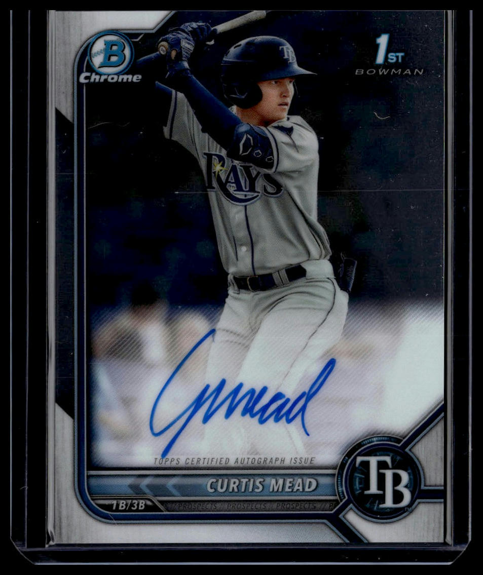 2022 Bowman #CPA-CM Curtis Mead Chrome Prospects Autographs