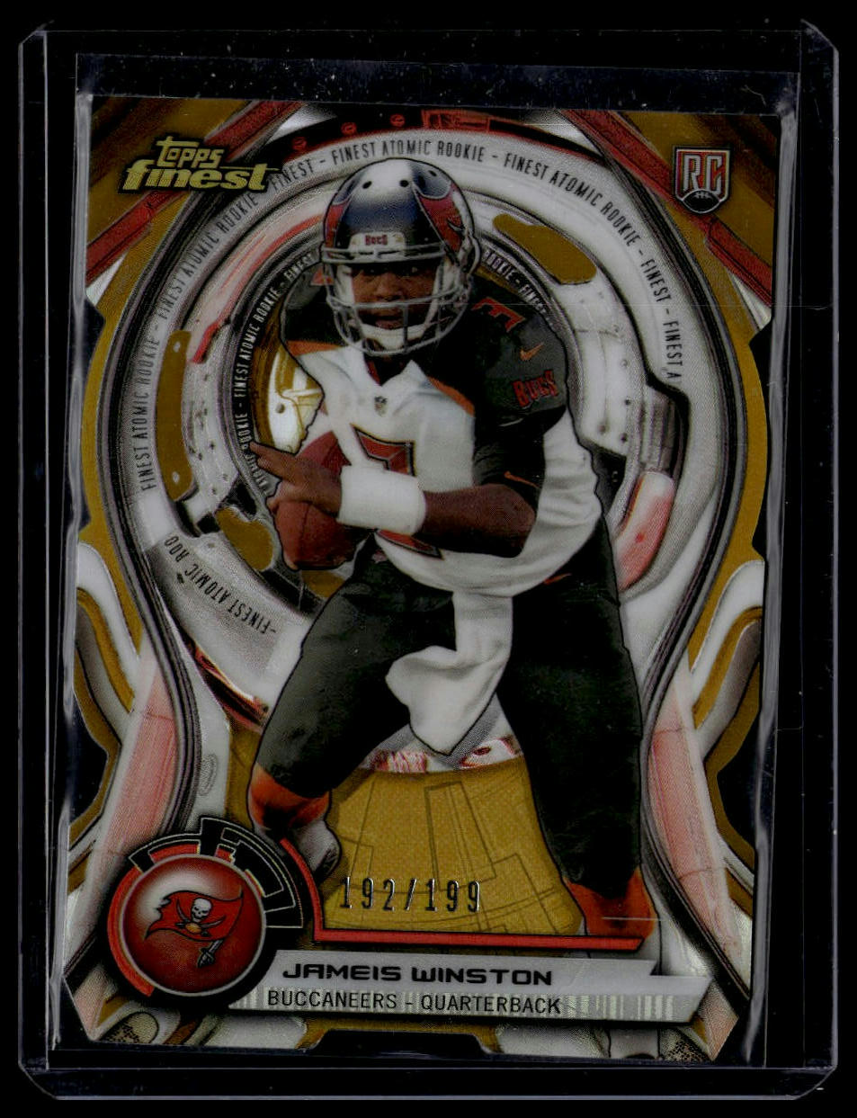 2015 Finest #95FRR-JW Jameis Winston 1995 Topps Finest Refractors Gold #/199