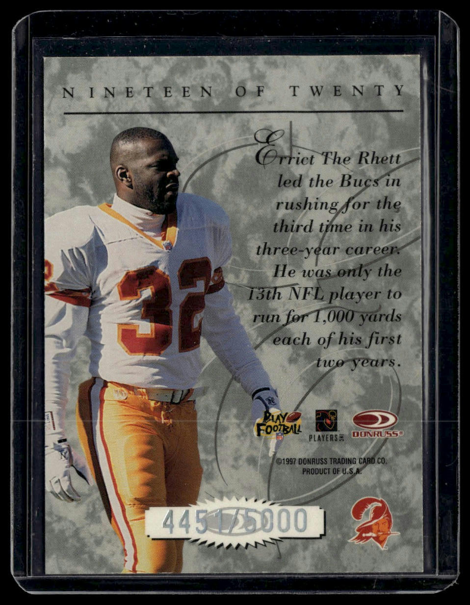 1997 Donruss #19 Errict Rhett Elite #/5000