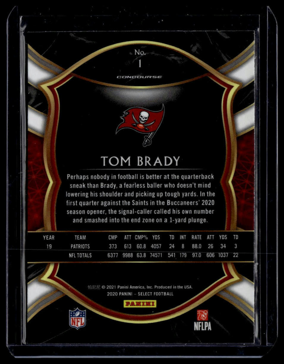 2020 Panini Select #1 Tom Brady