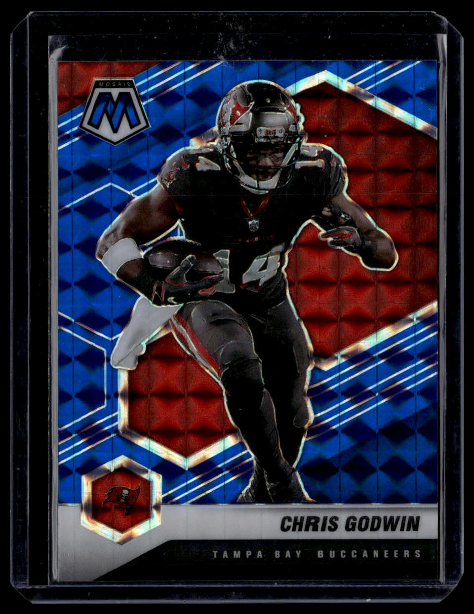 2021 Panini Mosaic #190 Chris Godwin Prizm Blue #/99