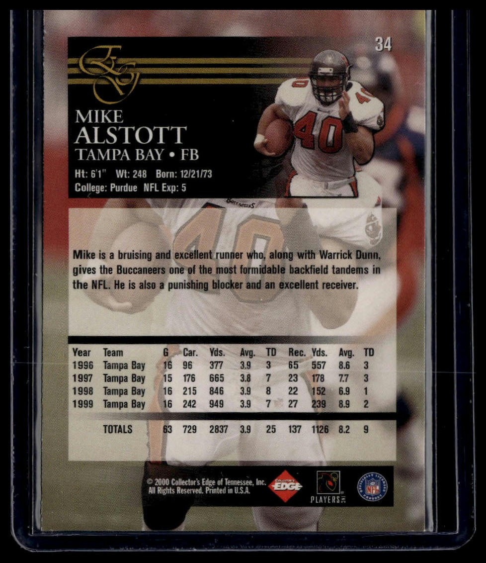 2000 Collector's Edge EG #34 Mike Alstott