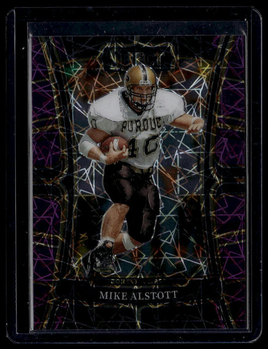 2023 Panini Select Draft Picks #82 Mike Alstott Purple Lazer Prizm