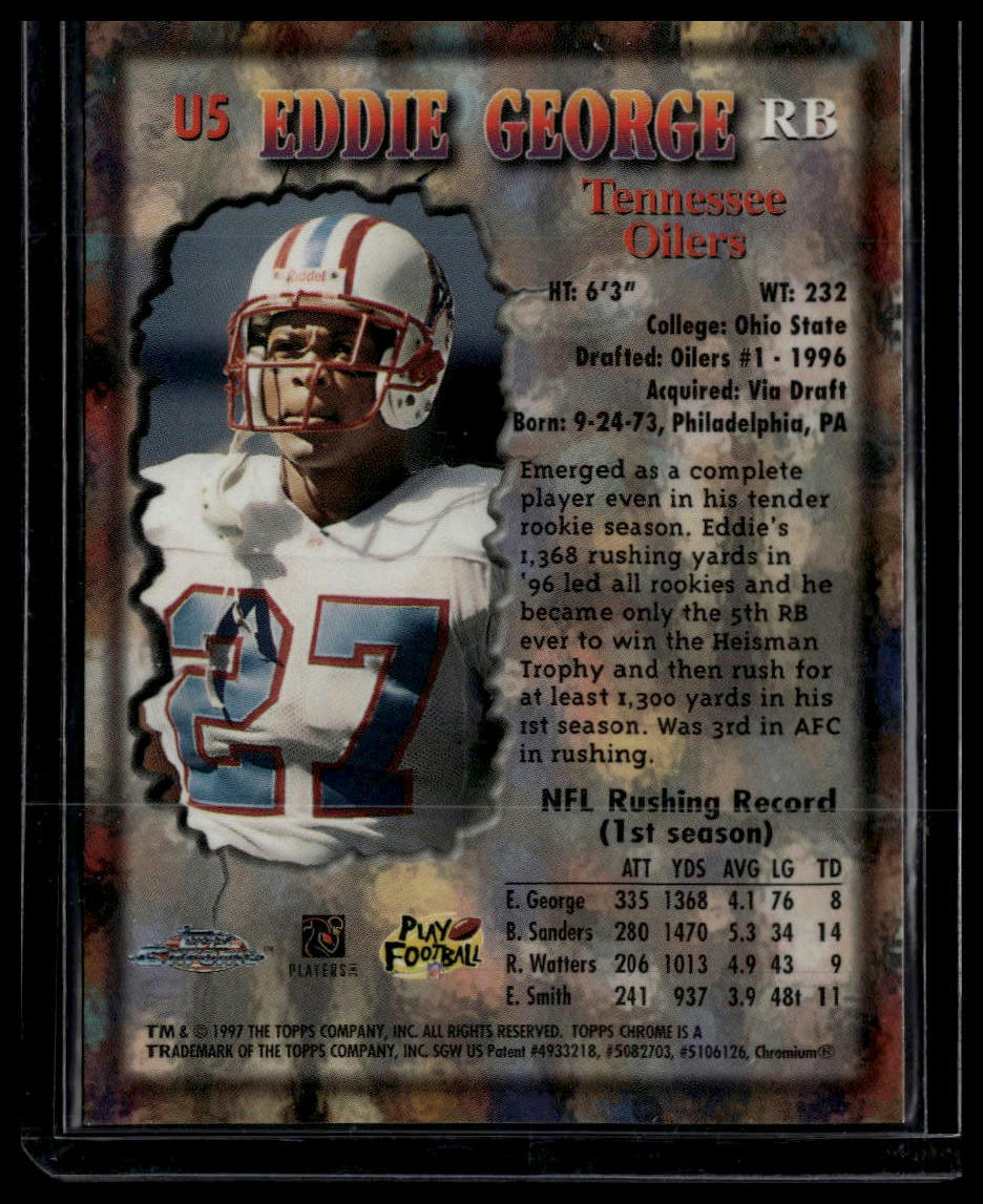 1997 Topps Chrome #U5 Eddie George Underclassmen