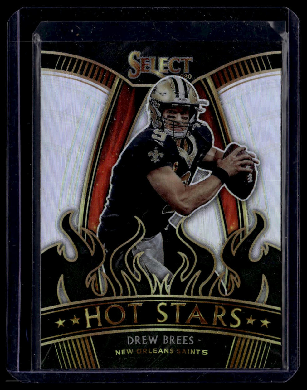 2020 Panini Select #HS21 Drew Brees Hot Stars Prizm