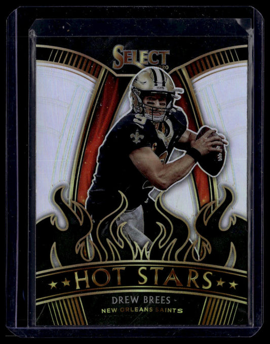 2020 Panini Select #HS21 Drew Brees Hot Stars Prizm