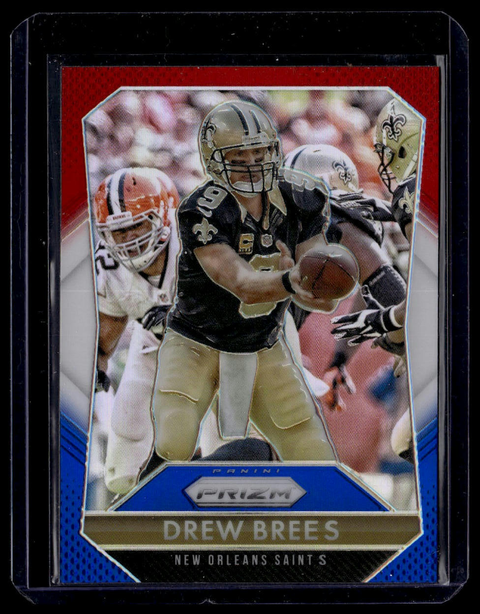 2015 Panini Prizm #9 Drew Brees Red, White, and Blue Prizm