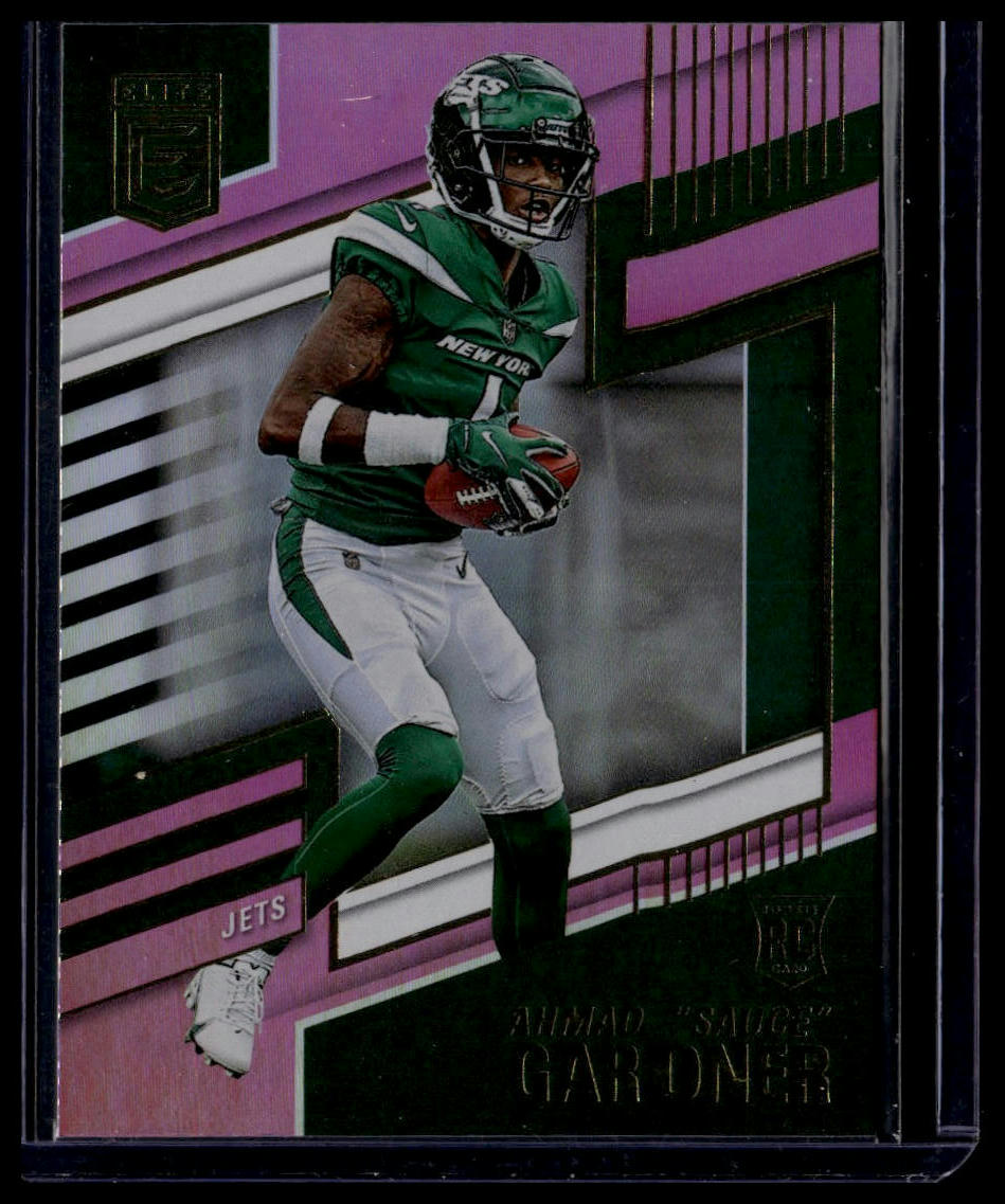 2022 Donruss Elite #142 Ahmad "Sauce" Gardner Pink