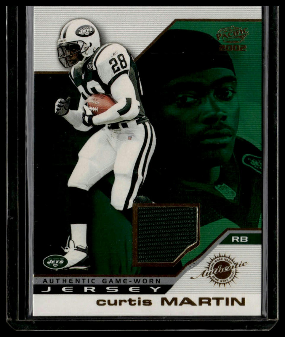 2002 Pacific #30 Curtis Martin Game Worn Jerseys