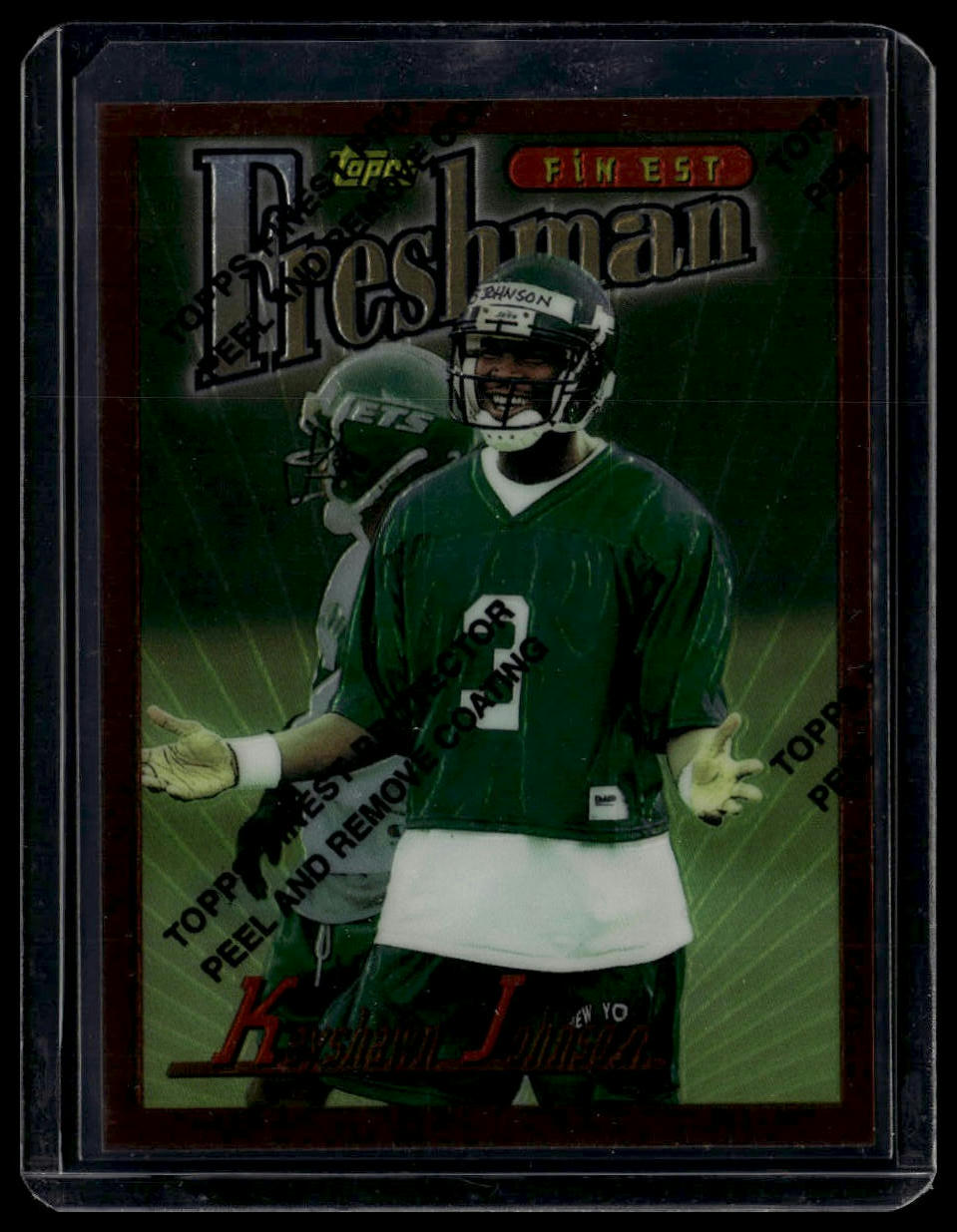 1996 Finest #225 Keyshawn Johnson