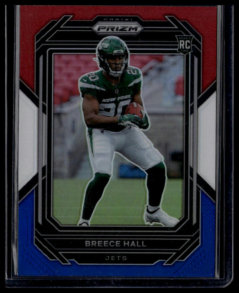 2022 Panini Prizm #317 Breece Hall Red White and Blue
