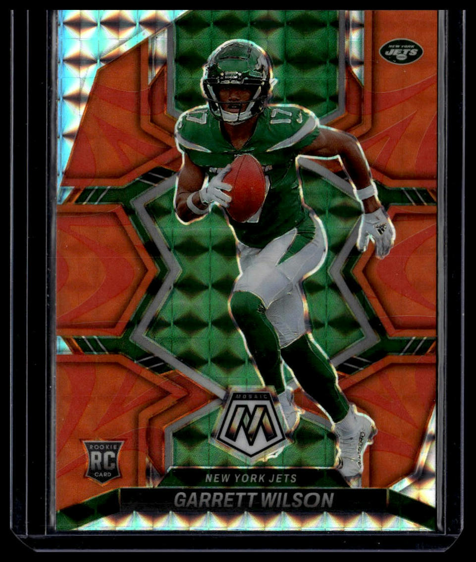 2022 Panini Mosaic #311 Garrett Wilson Mosaic Reactive Orange