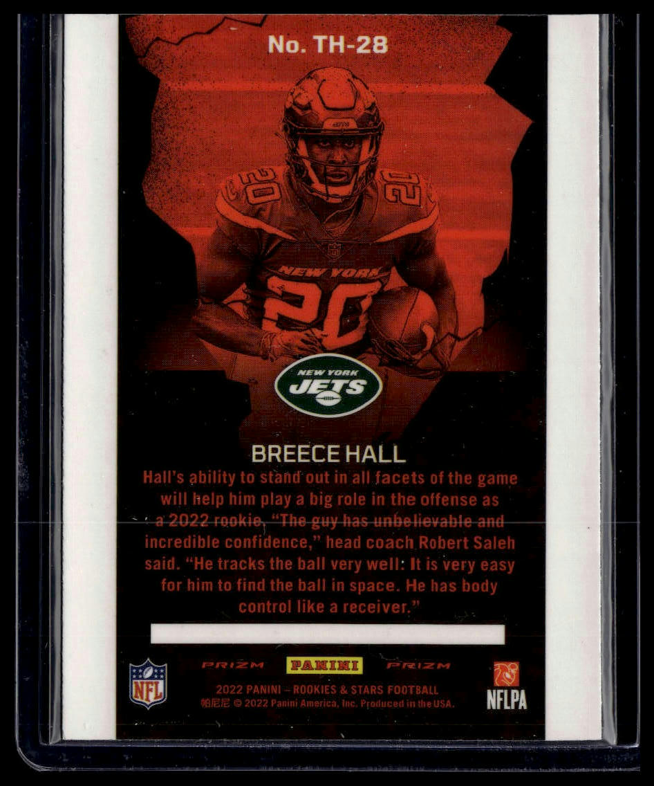2022 Panini Rookies & Stars #TH-28 Breece Hall Thrillers Silver