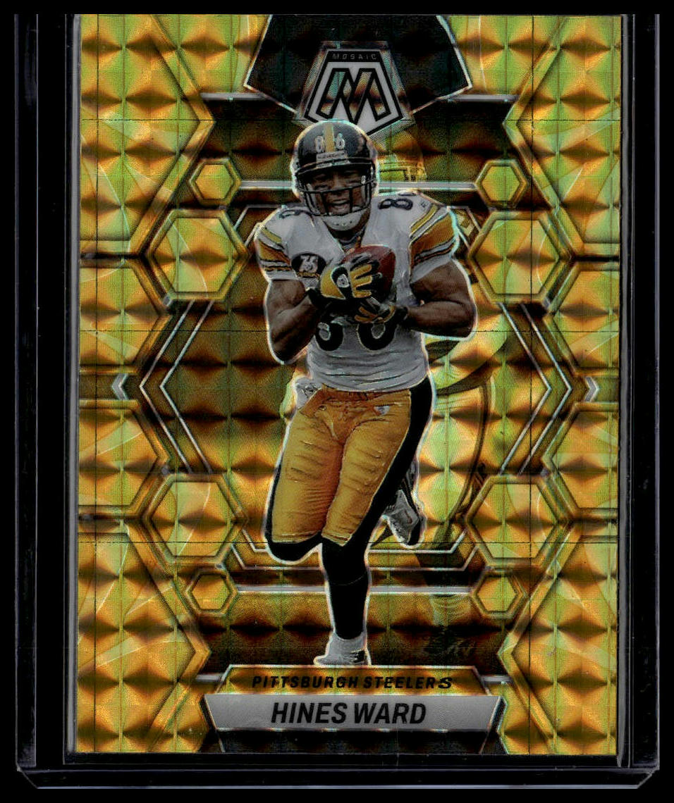 2023 Panini Mosaic #208 Hines Ward Reactive Yellow Mosaic