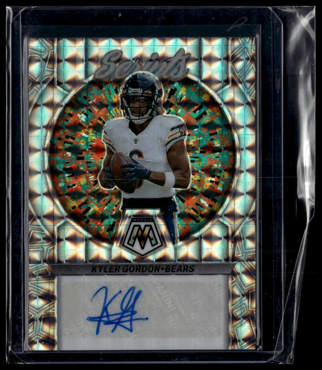 2023 Panini Mosaic #S8 Kyler Gordon Scripts Catching head high - Capt.