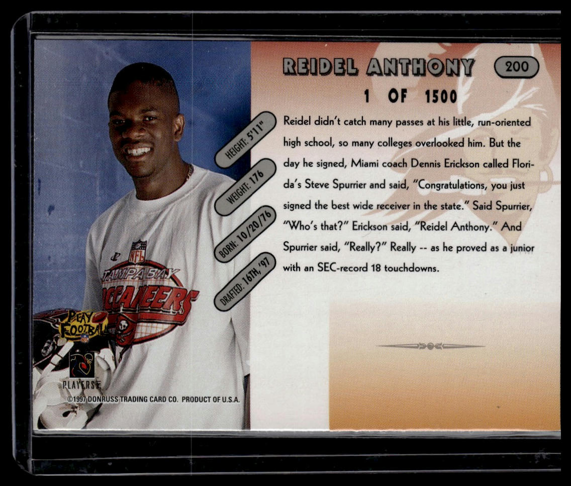 1997 Donruss #200 Reidel Anthony Press Proofs Silver