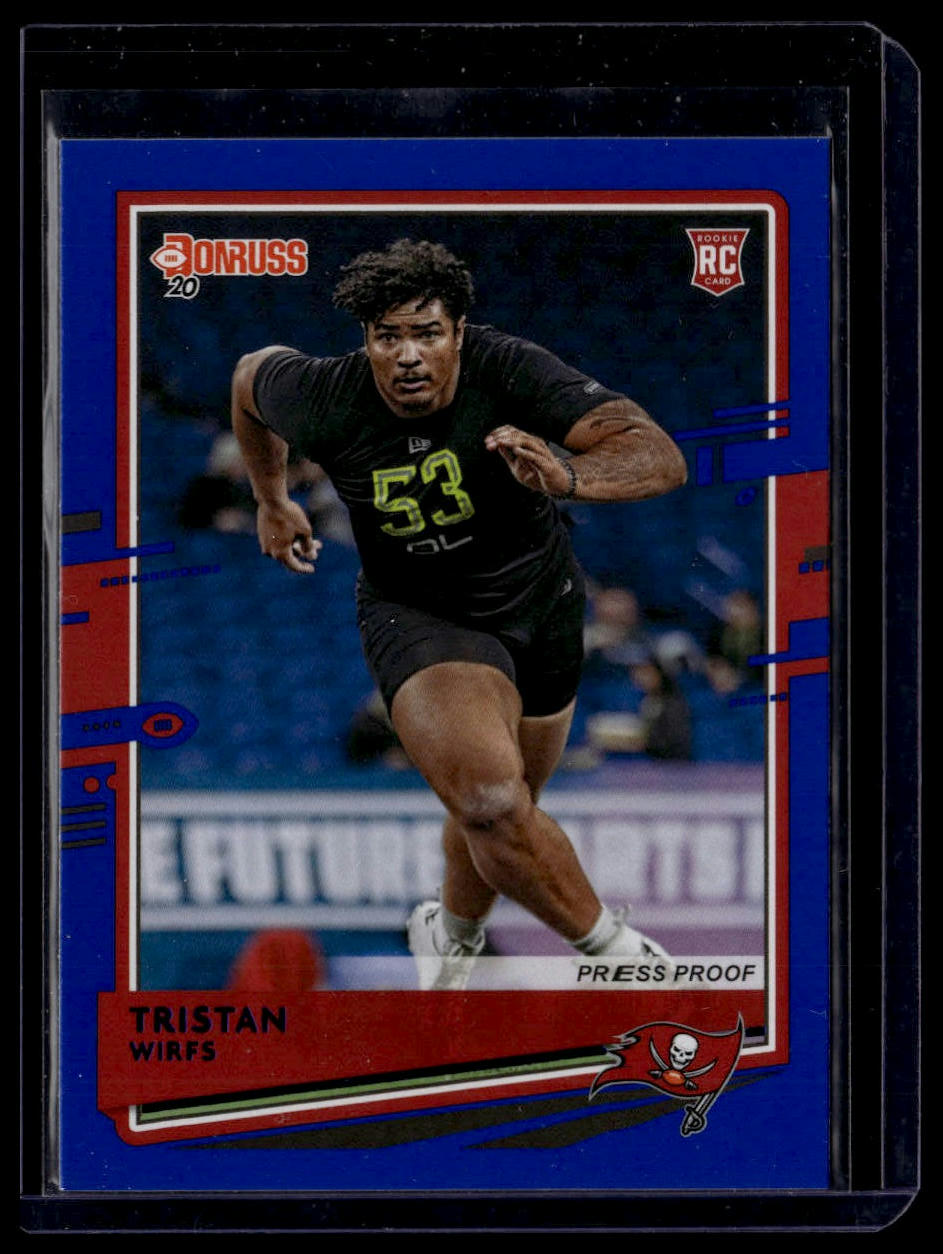 2020 Donruss #279 Tristan Wirfs Press Proof Blue