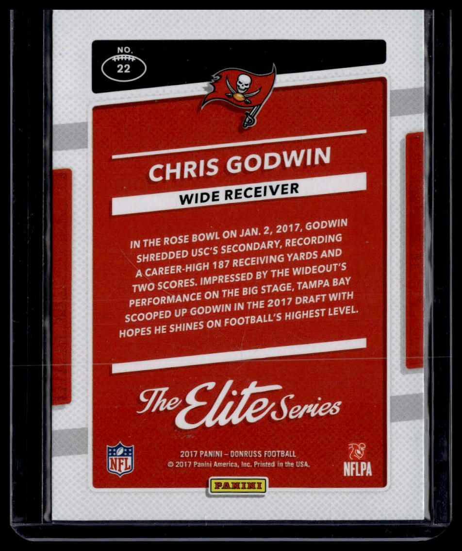2017 Donruss #22 Chris Godwin The Elite Series Rookies