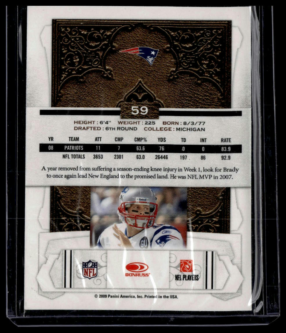 2009 Donruss Classics #59 Tom Brady