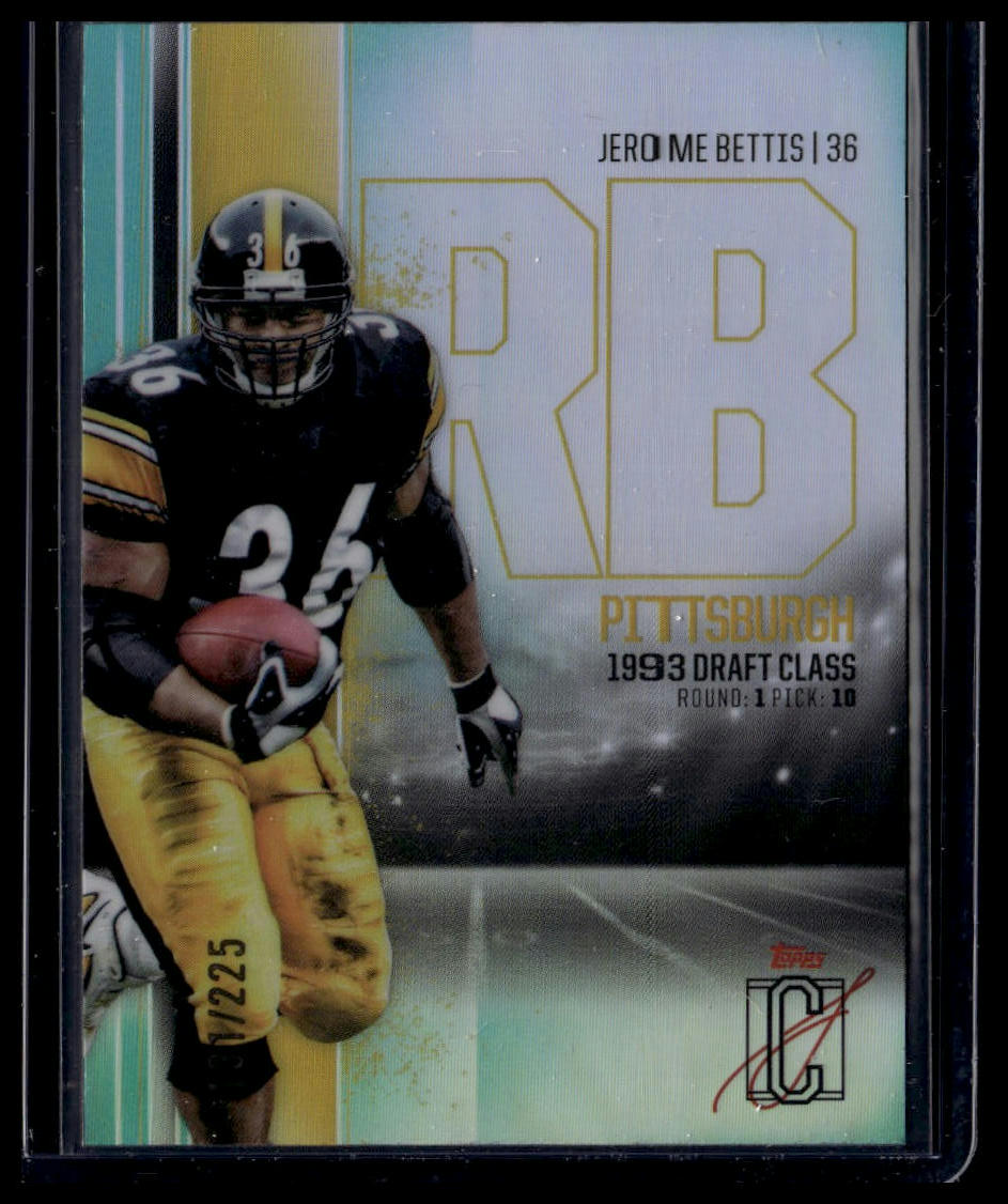 2024 Topps Signature Class #BCV-49 Jerome Bettis Chrome Teal Refractor /225