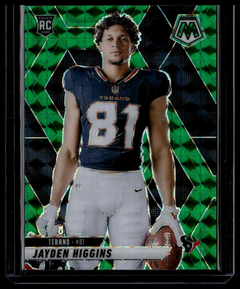 2025 Panini Mosaic #286 Jayden Higgins Mosaic Green