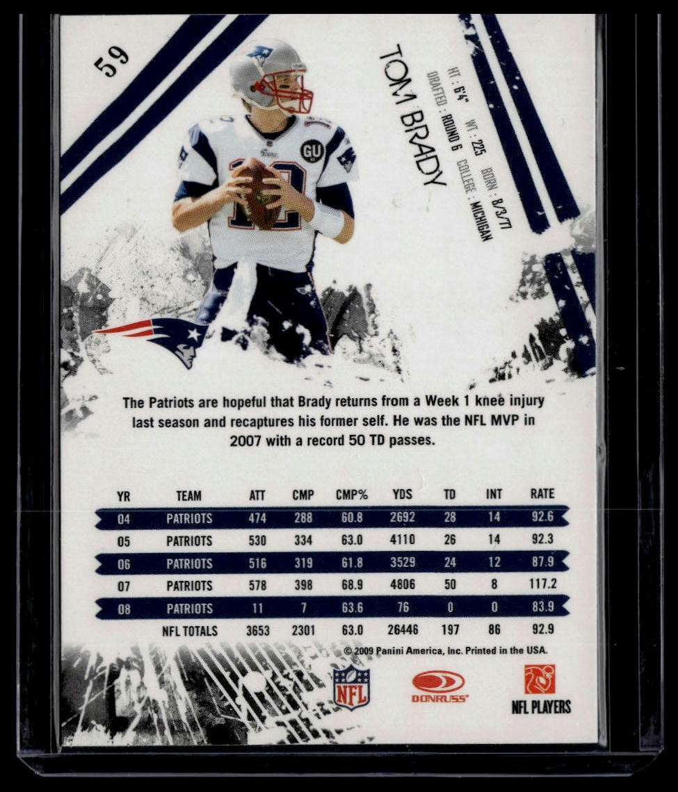 2009 Donruss Rookies & Stars #59 Tom Brady