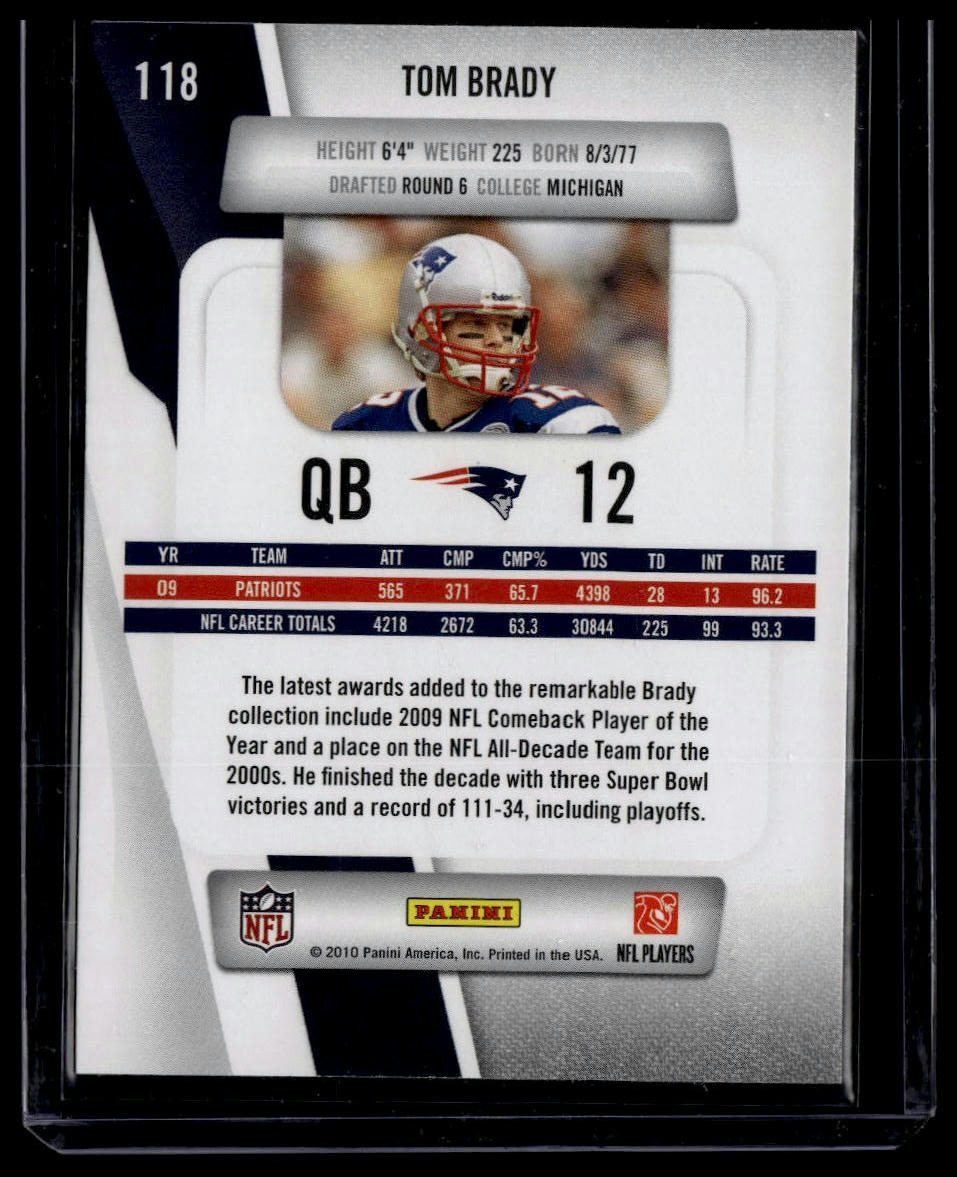 2010 Panini Prestige #118 Tom Brady