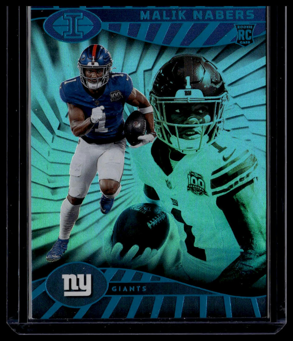 2024 Panini Illusions #66 Malik Nabers Teal Trophy Collection #/175