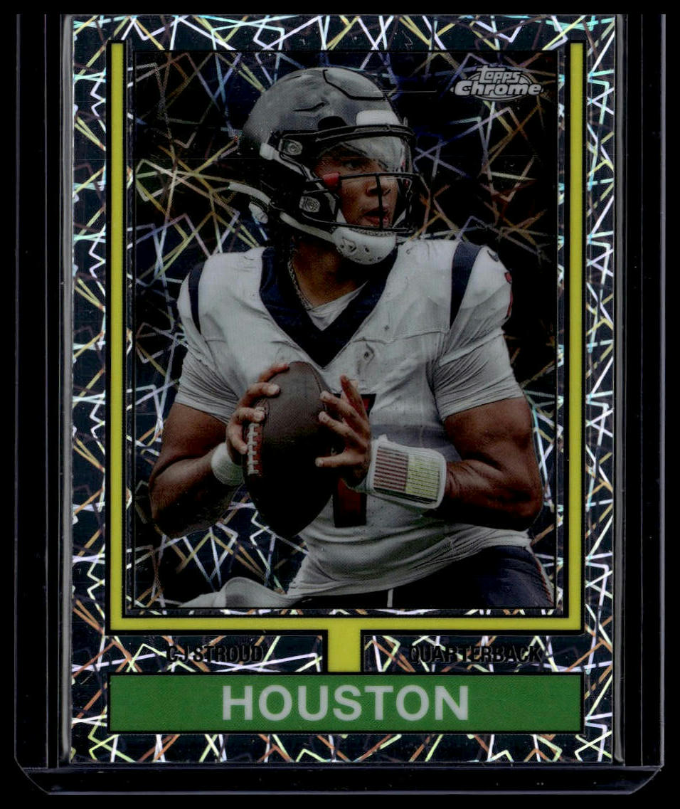 2024 Topps Chrome #74TF-22 CJ Stroud 1974 Topps Football Lazer Refractor