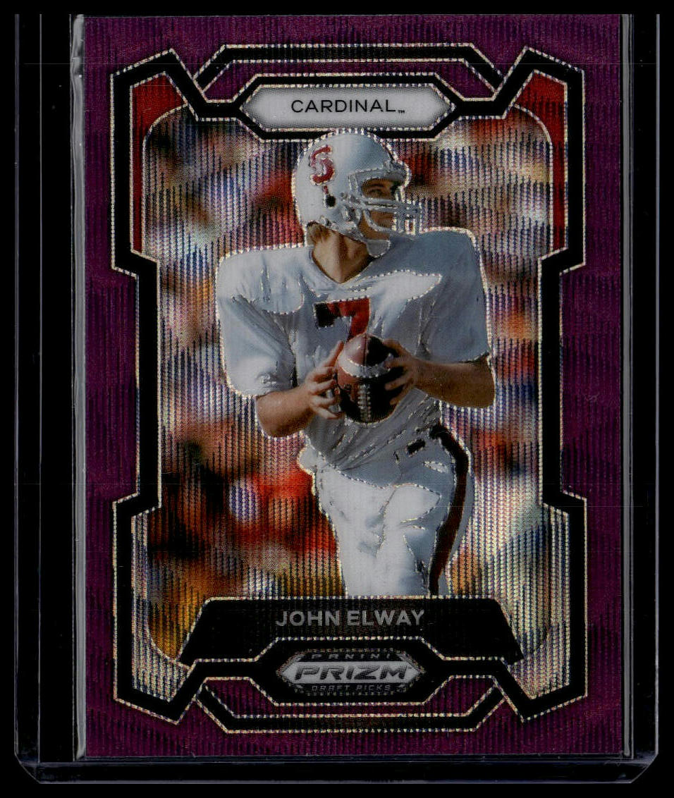 2024 Panini Prizm Draft Picks #37 John Elway Purple Wave